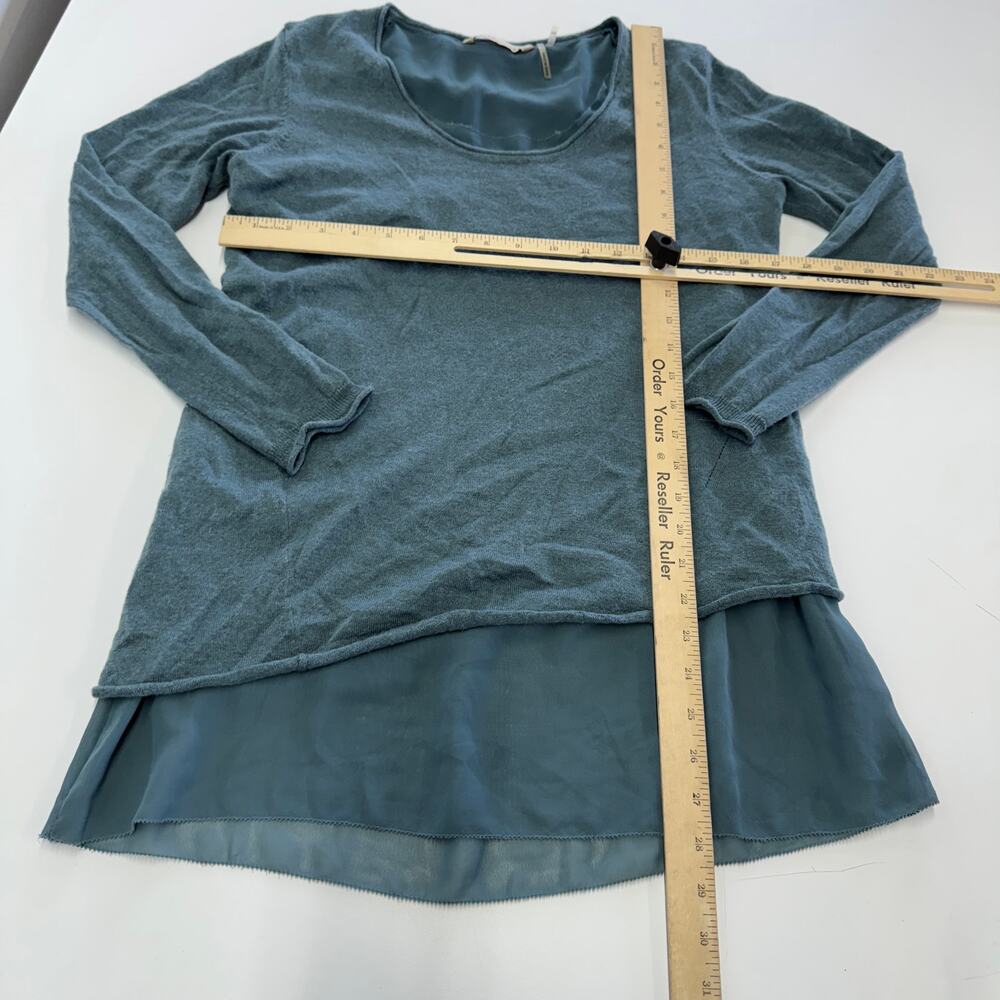 Soft Surroundings Top Womens X‎ Small Blue Songstress Chiffon Layered Blouse - Picture 5 of 7